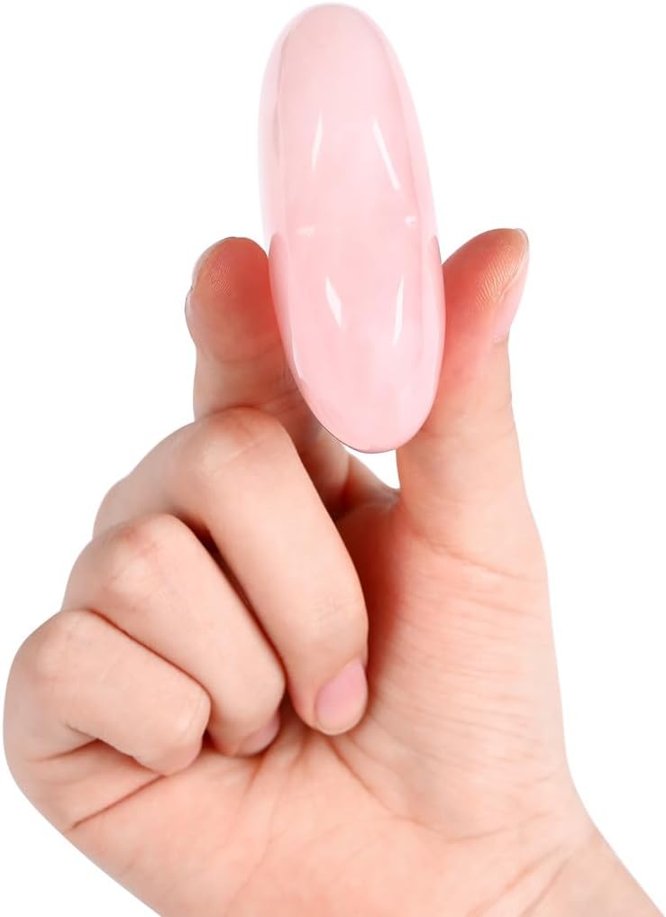 MAIBAOTA 60 mm Rose Quartz Crystals Heart Stone Valentines Gifts for Her Women Crystal Gifts for Women Natural Reiki Gemstone Polished Heart Shaped Rocks Meditation