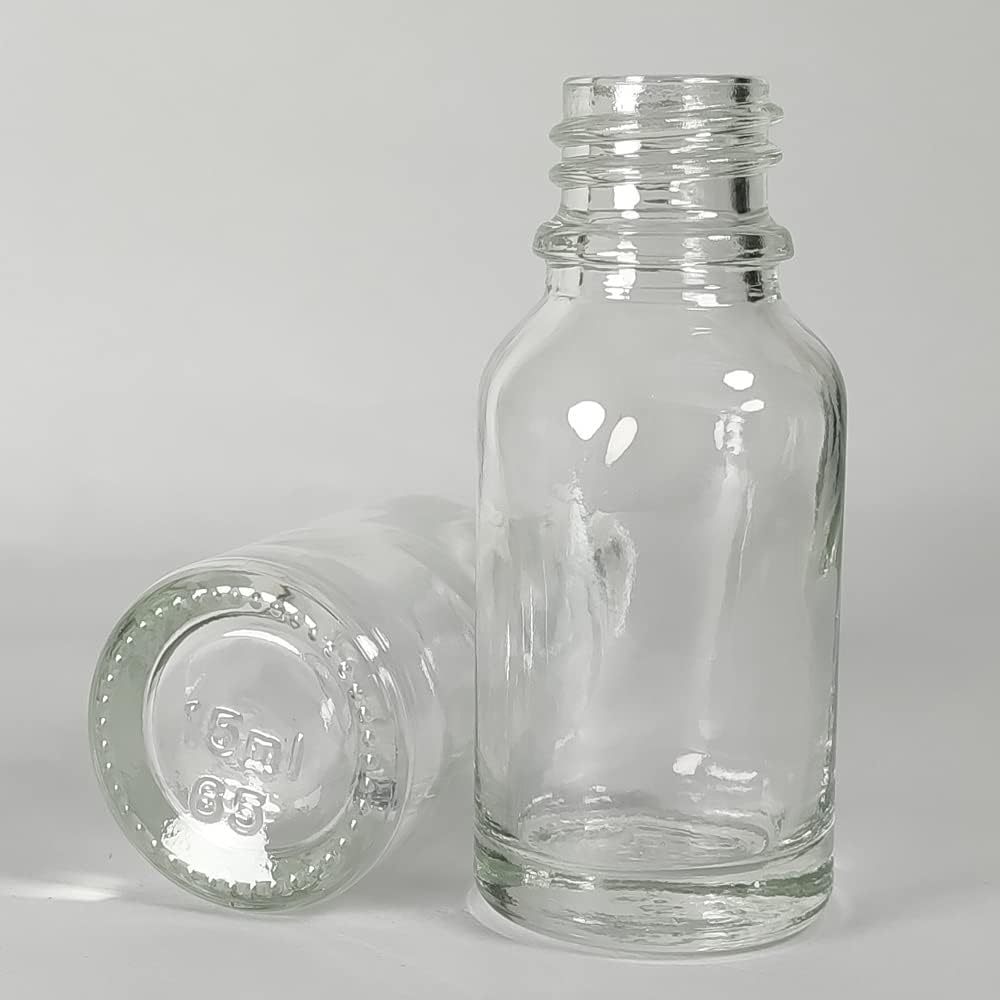 48Pack 15ml (1/2 oz) Glass Dropper Bottle. Essential Oil Bottle With Glass Eye Droppers. For Lab Bottles, Alcohol Bottles And Sterilize Water Bottles (Clear)