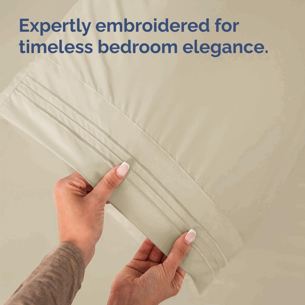 Long Pillowcases - Body Pillow Cover - Long Pillow Insert for Sleeping, Side Sleepers - Soft & Breathable Body Pillow Case with Envelope Enclosure - Comfy, Cozy & Machine Washable - 20" x 54" (Wheat)