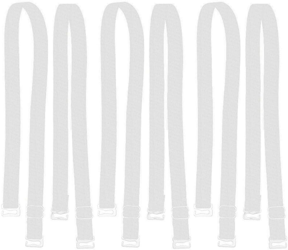 3 Pairs Adjustable Non-Slip Bra Straps Replacement for Women