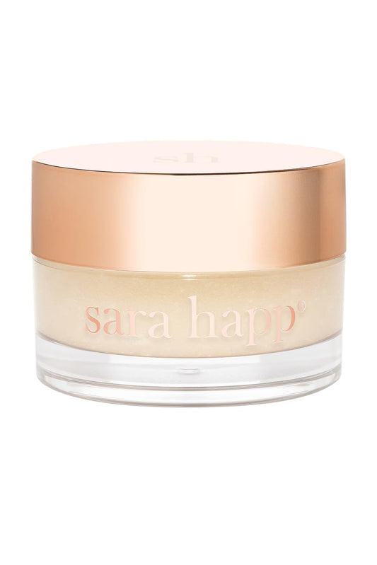Sara Happ The Lip Scrub: Vanilla Bean Sugar Scrub for Dry Lips - Gently Exfoliate, Polish, and Revitalize Lips with Vitamin E and Jojoba & Grape Oils, Vegan, 0.5 oz.
