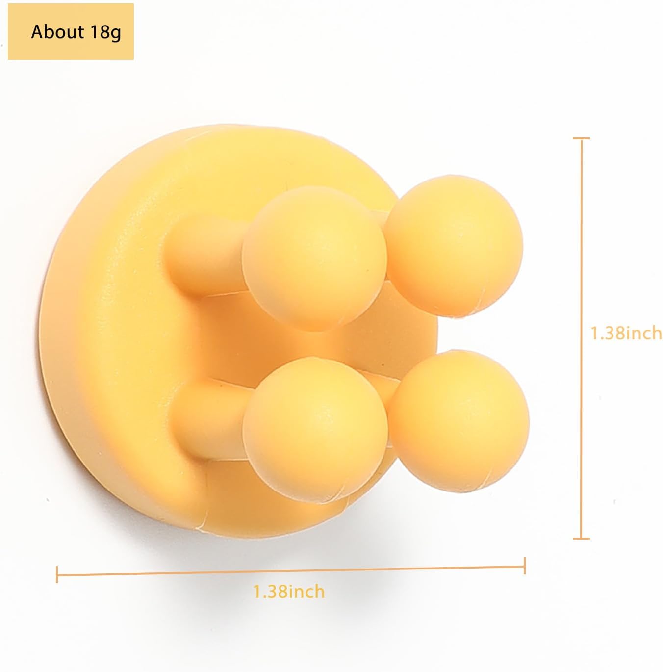 iBetterLife Silicone Toothbrush Holders for Bathrooms - 4Pcs Razor Holder for Shower Wall Mount Self Adhesive Cute Utility Dorm Room Kitchen Office Organizer Storage Hook for Kids Hanging Loofah Towel