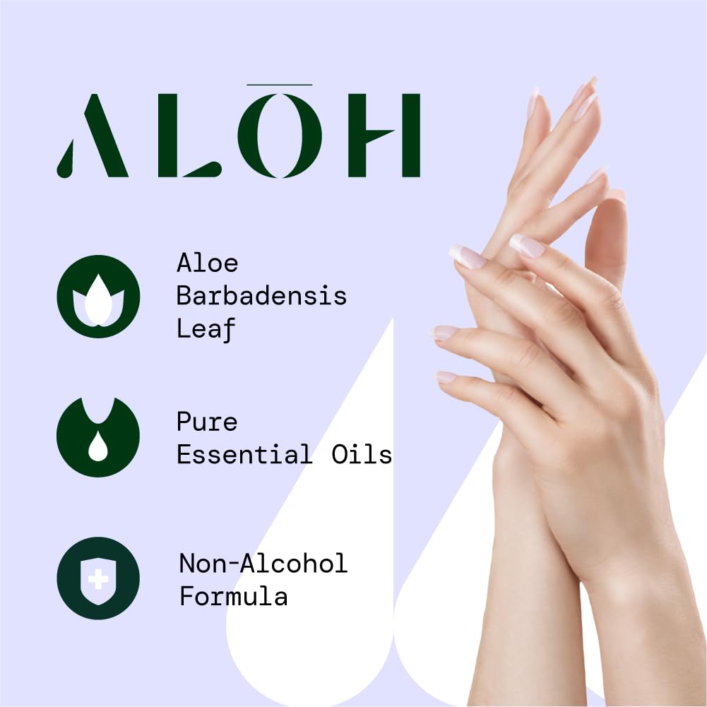 ALŌH Skin - Softening Sanitizing Hand Wipes – Sweet Orange Bergamot - 4 Boxes of 20 Individually Wrapped Wipes (80 wipes)