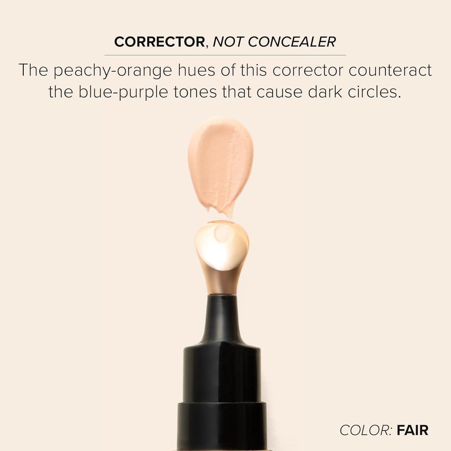 DRMTLGY Luminous Eye Corrector SPF 41, Under Eye Color Corrector for Dark Circles, Anti-Aging Tinted Eye Cream, Hydrating Eye Serum with Peach Undertone, Tan