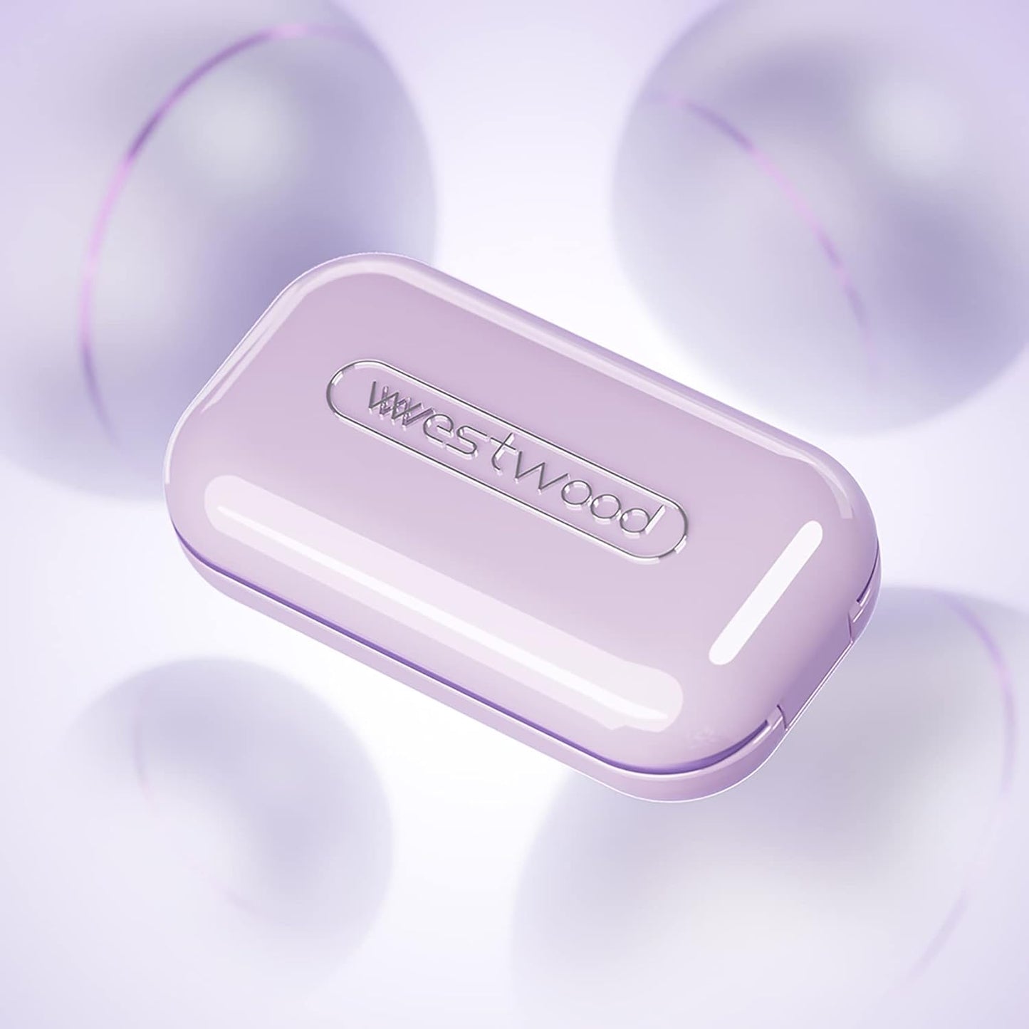 DUBSTAR Small Pill Cutter, Pill Cutter Splitter for Small and Tiny Pills, Portable Pretty Pill Cutters for Large Pills, Cuts Vitamins Tablets for Purse Pocket (Pill Cutter, Purple)