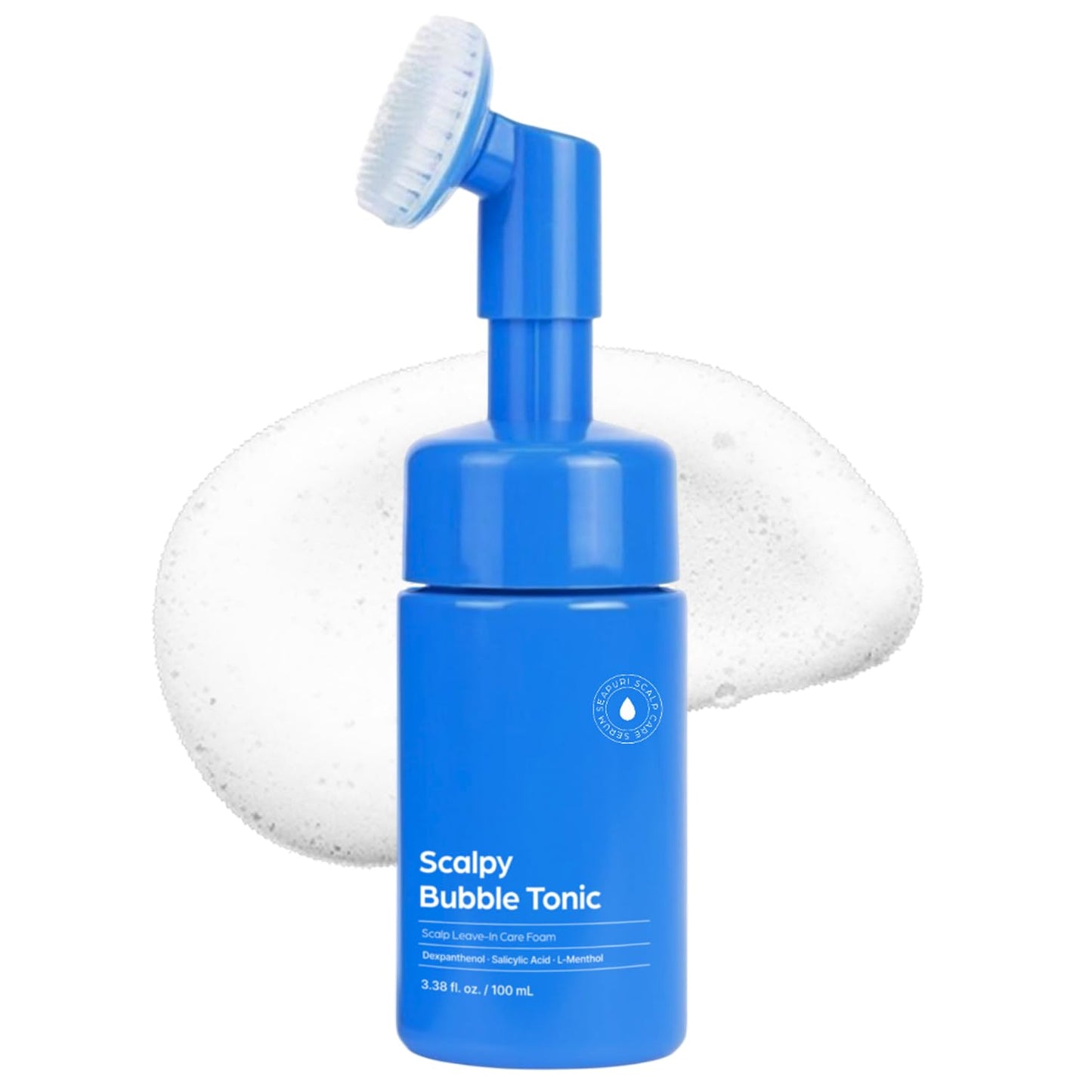 Leave-In Exfoliating Scalp Treatment - Detox Bubble Tonic for Dry & Itchy Scalp, Removes Flakes, Sebum & Buildup, Salicylic Acid & Menthol, Korean Hair Care