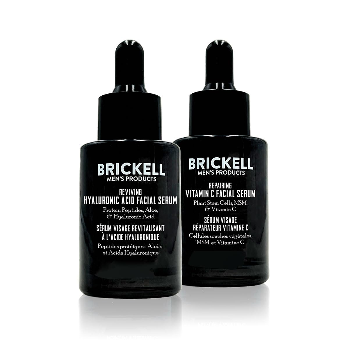 Brickell Men's Daily Anti-Aging Day and Night Serum Routine, Natural and Organic, Scented