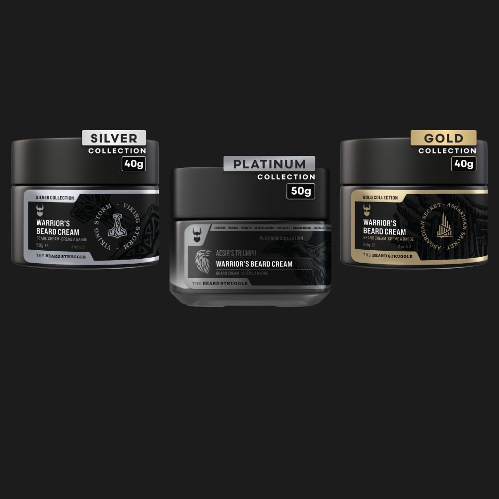 Beard Cream by Beard Struggle-Valhalla's Gates Beard Butter Moisturizer & Softener for Men-Hydrated with Avocado & Jojoba Oils-Beard & Mustache Growth Cream 50g