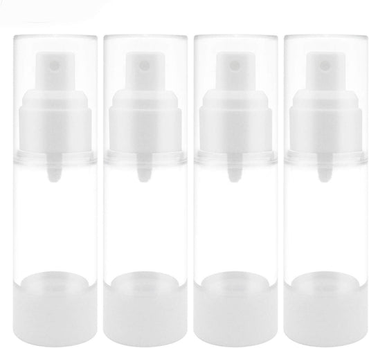 TRENDBOX 30ml / 1oz Airless Spray Bottle Refillable Travel Container for Cosmetic Makeup Water - 4 Pack