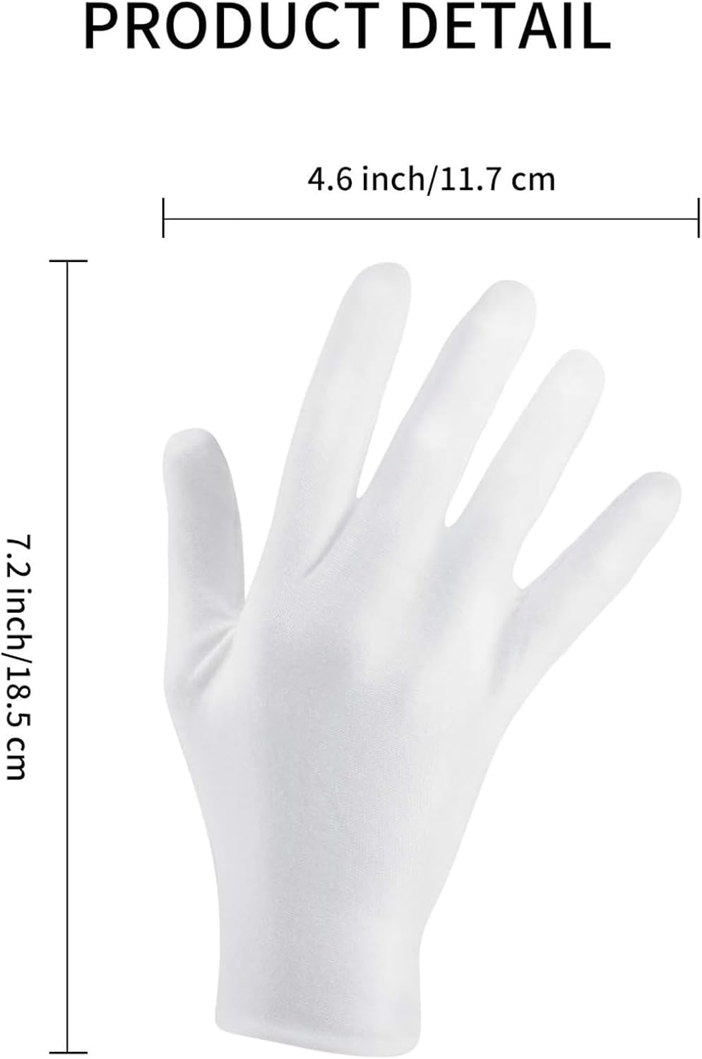 Frienda 300 Pcs Cotton Gloves Bulk Large Size for Men Women Inspection Gloves for Dry Hand Art Handling Coin Jewelry(L)