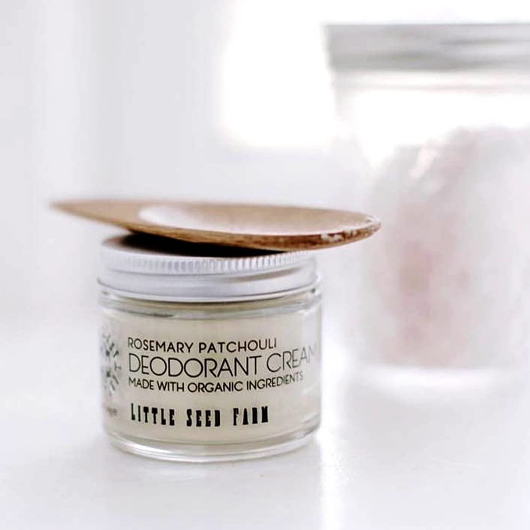 Little Seed Farm All Natural Deodorant Cream - Rosemary Patchouli - Aluminum Free Deodorant for Women or Men, Net Wt. 2.4oz | 68g