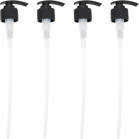 Plastic Press Pump Heads Replacement for Foaming Soap Dispenser 28mm Black 4pcs