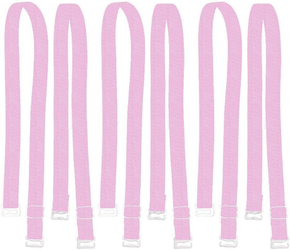 3 Pairs Adjustable Non-Slip Bra Straps Replacement for Women
