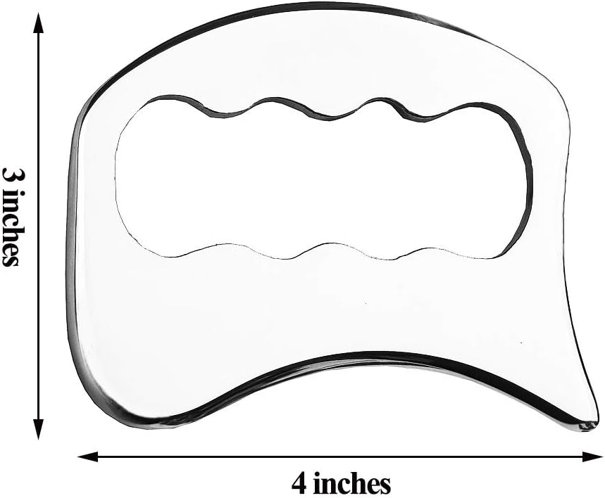 FeelFree Sport Stainless Steel Gua Sha Tools-Massage Scraping Tool for Soft Tissue Mobilization,Physical Therapy for Back, Legs, Arms