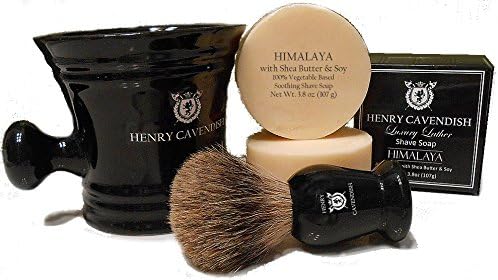 Henry Cavendish Gentleman's Ceramic Shaving Soap Bowl with Handle.