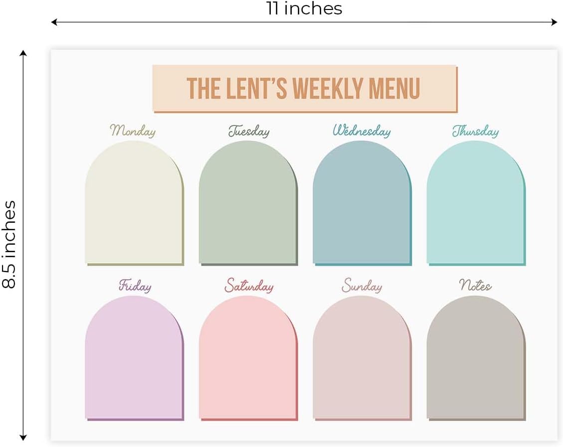 Personalized Pink Magnetic Weekly Calendar / 11" x 8.5" Trendy Task Tracking Custom Weekly Planner Magnet/Made In The USA