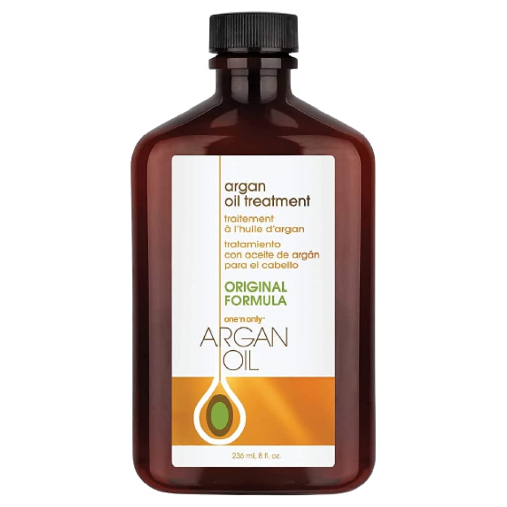 One n Only Argan Oil Hair Treatment - Lightweight & Hydrating Hair Oil for Natural, Wigs & Extensions - Shine Enhancing, Heat Protectant & Frizz Control (8 oz)