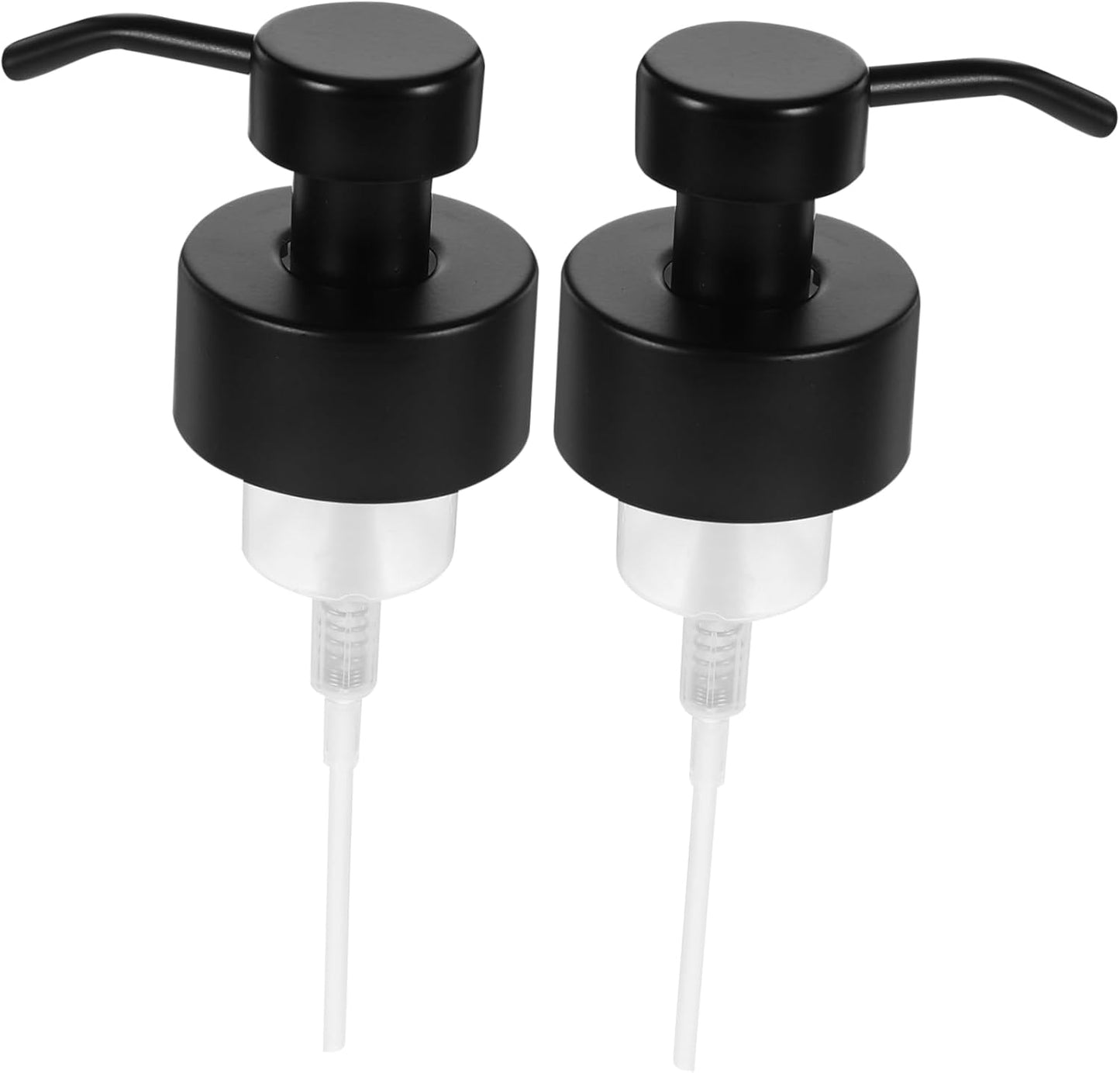 2pcs Soap Dispenser Pump Replacement Threaded Foaming Shampoo Lotion Pump Head Stainless Steel for Bottles of Soap Shampoo and Conditioners