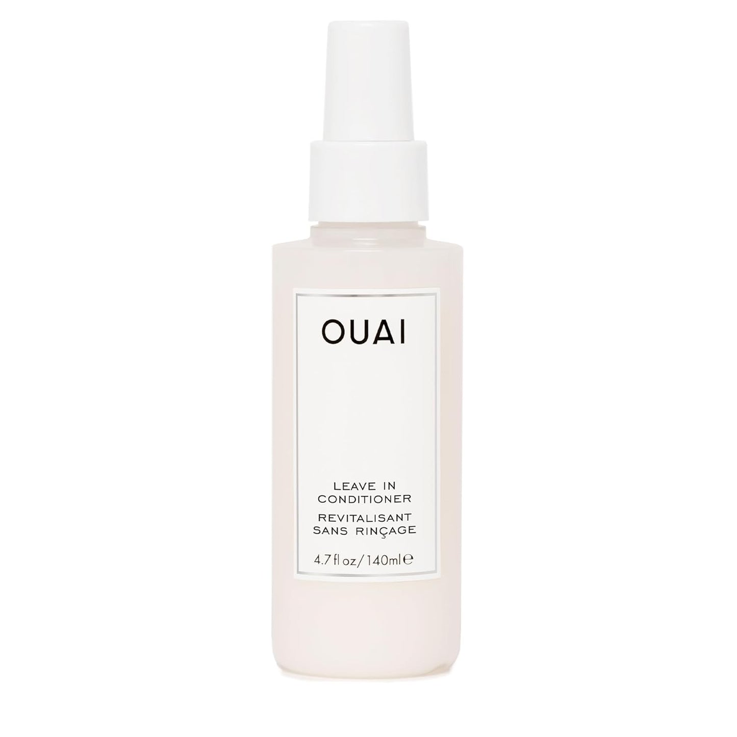 OUAI Leave In Conditioner & Heat Protectant for Hair - Prep Hair for Styling or Use as Detangling Spray to Fight Frizz & Flyaways - No Parabens, Sulfates or Phthalates (4.7 oz)