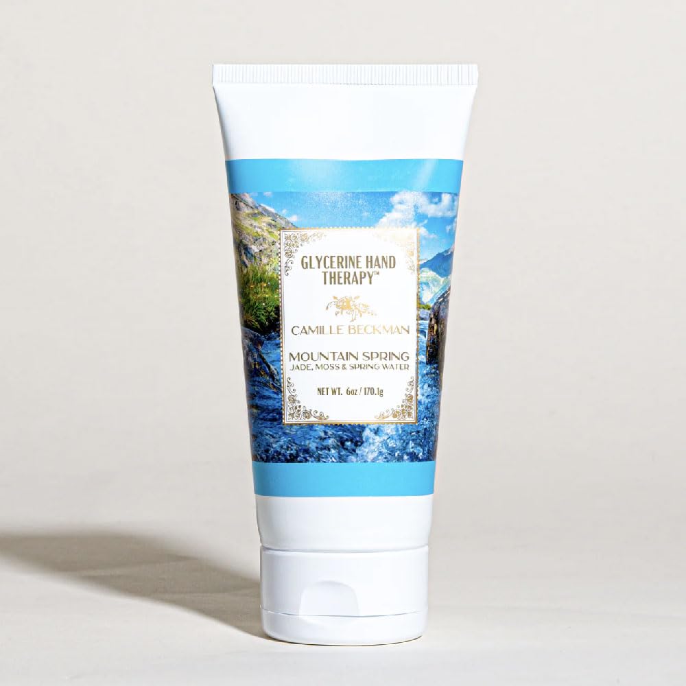 Camille Beckman Glycerine Hand Therapy Cream, Mountain Spring, 6 Ounce