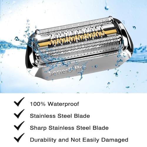 94M Series 9 Shaver Head Replacement Part Compatible with Braun Series 9 Pro Replacement Heads,94M Blades for Braun Series 9 Electric Razors 9290cc,9370cc,9376cc,9293s,9260s,9295cc,9390cc,9330s