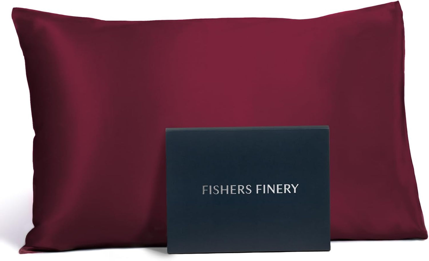 Fishers Finery 25mm 100% Pure Mulberry Silk Pillowcase (Red King)