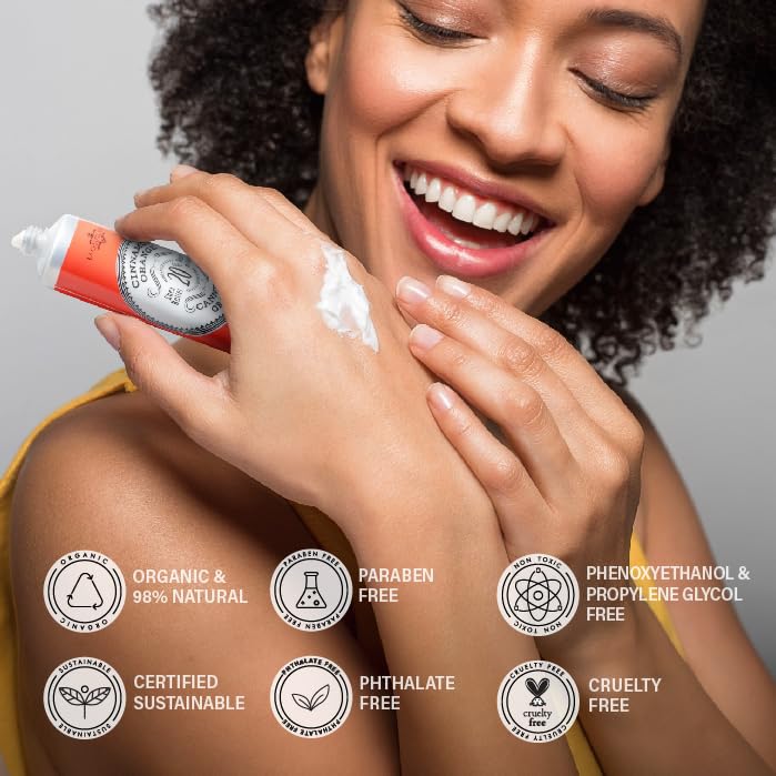 La Chatelaine 20% Shea Butter Hand Cream, Organic Argan Oil, Vitamin E, Moisturizing, Nourishing, Natural, Extra-Rich Lotion, Made in France, 1 oz / 30ml (Cinnamon Orange)