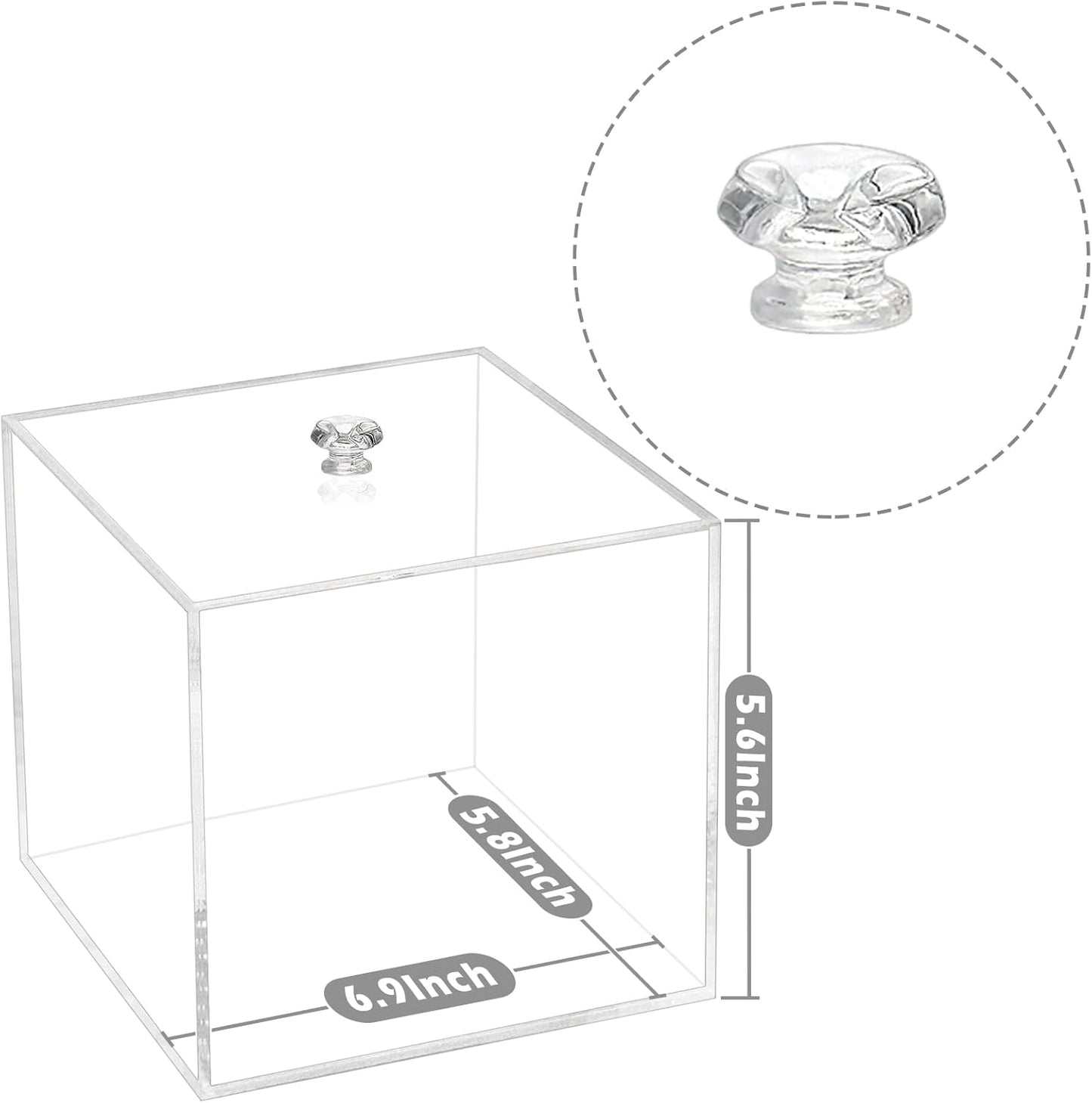 Disposable Face Towel Holder, Facial Towelettes Container Box, Acrylic Box for Facial Towels, Clear