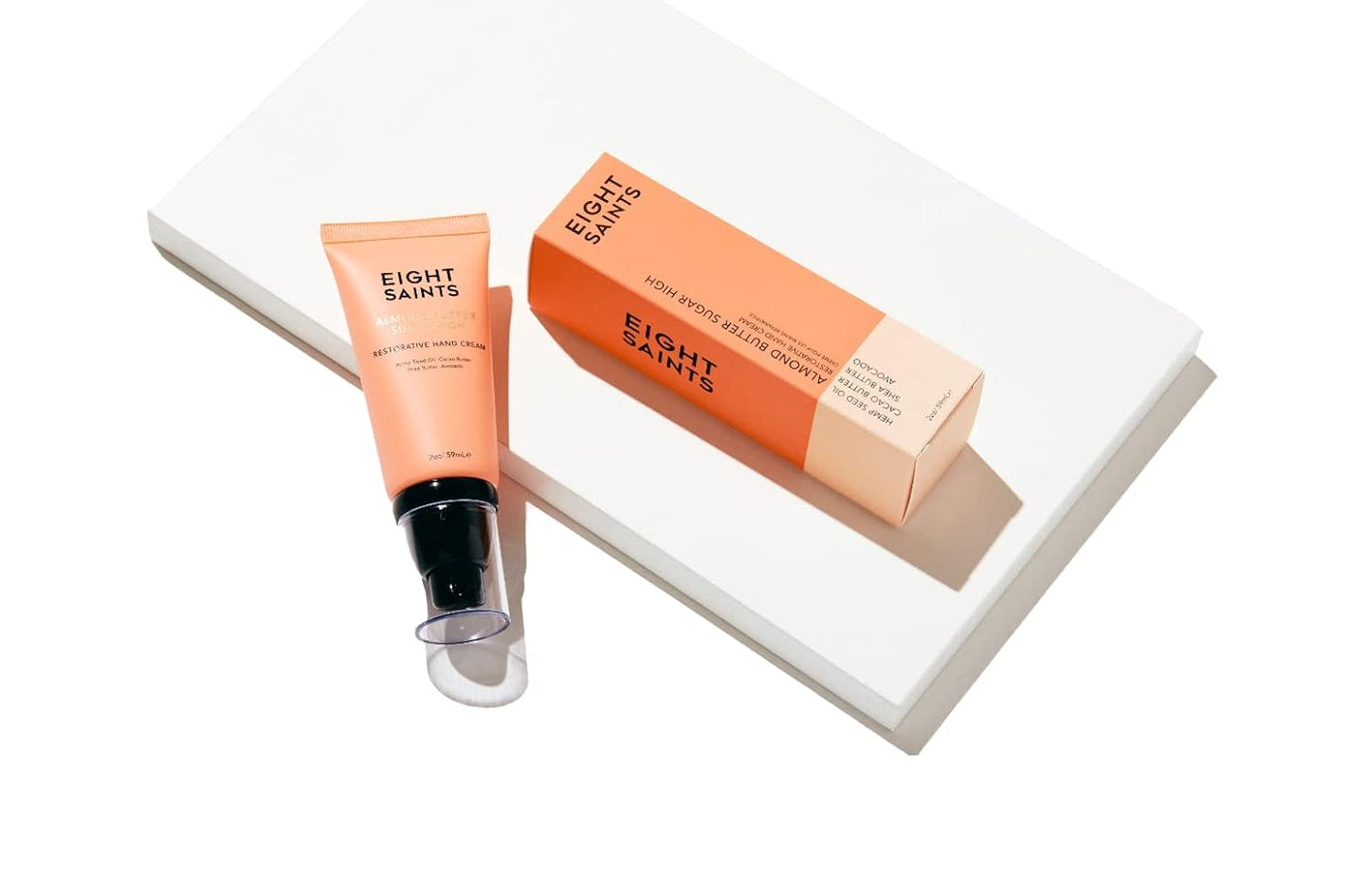 Eight Saints Almond Butter Sugar High Hand Cream For Dry Cracked Hands, Natural and Organic Hand Lotion For Dry Hands To Hydrate, Protect and Heal, 2 Ounces