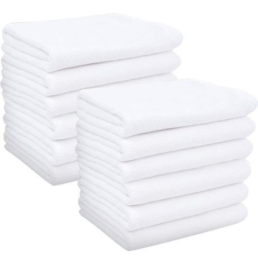 VORLAN Microfiber Facial Cloths Fast Drying Washcloth Absorbent Face Wash Cloth Soft Makeup Remover Cloths 12inch x 12inch