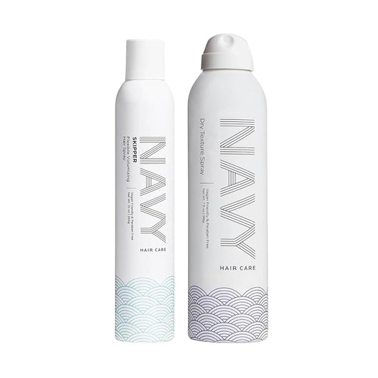 NAVY HAIR CARE Volumizing Hair Spray Set | Dry Texture + Skipper | Light hold with Texture | 7 oz + 10 oz