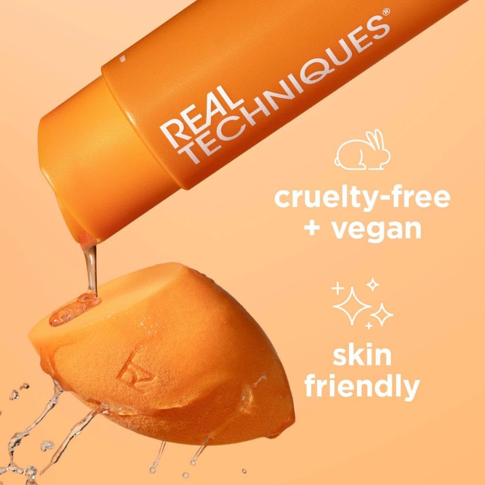 Real Techniques Miracle Deep Cleansing Gel, Makeup Brush & Sponge Cleaner Shampoo for Makeup Tools, Vegan & Cruelty-Free, 4 fl. oz./118 ml Bottle