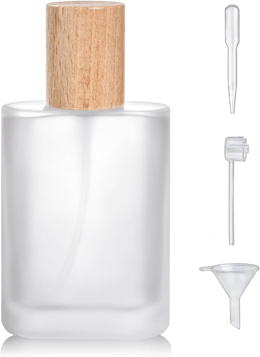 50ml/1.7 Oz Glass Spray Bottle Perfume Atomizer,Perfume Travel Refillable Spray Bottle Empty with 3 Kinds of Dispenser (B3)