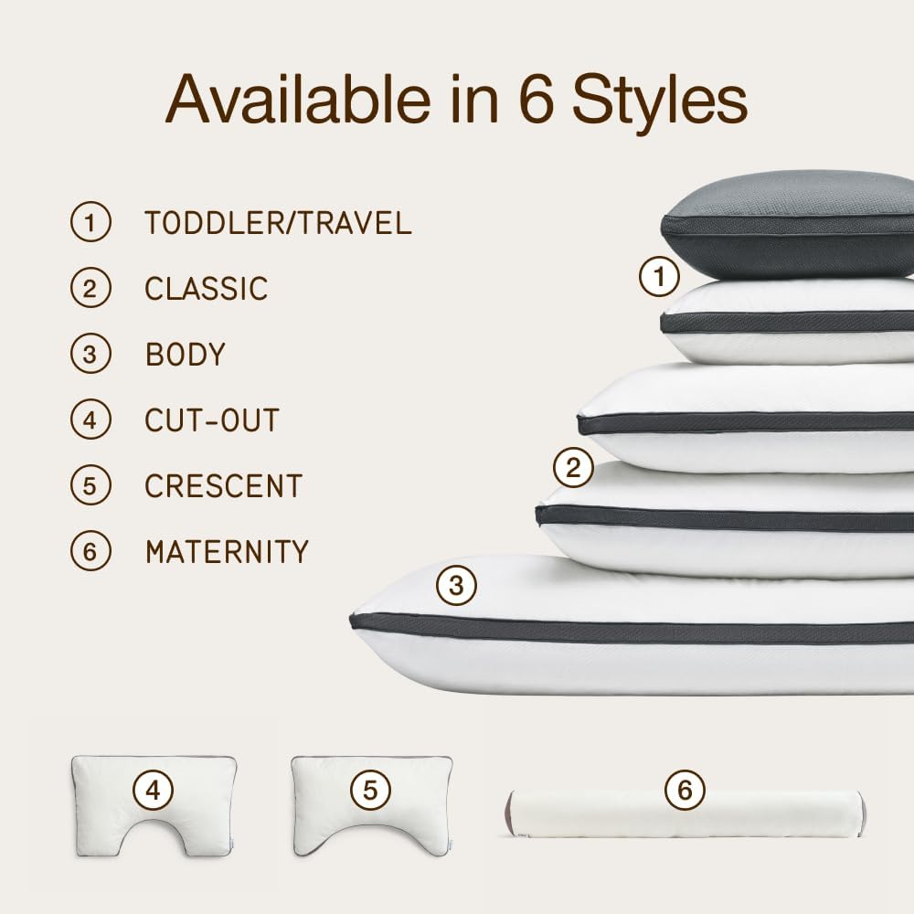 Coop Home Goods Ultra-Tech Waterproof Crescent Pillow Protector – Zippered Covers for Crescent Pillows, King Size, Oeko-Tex Certified, Breathable, Machine Washable