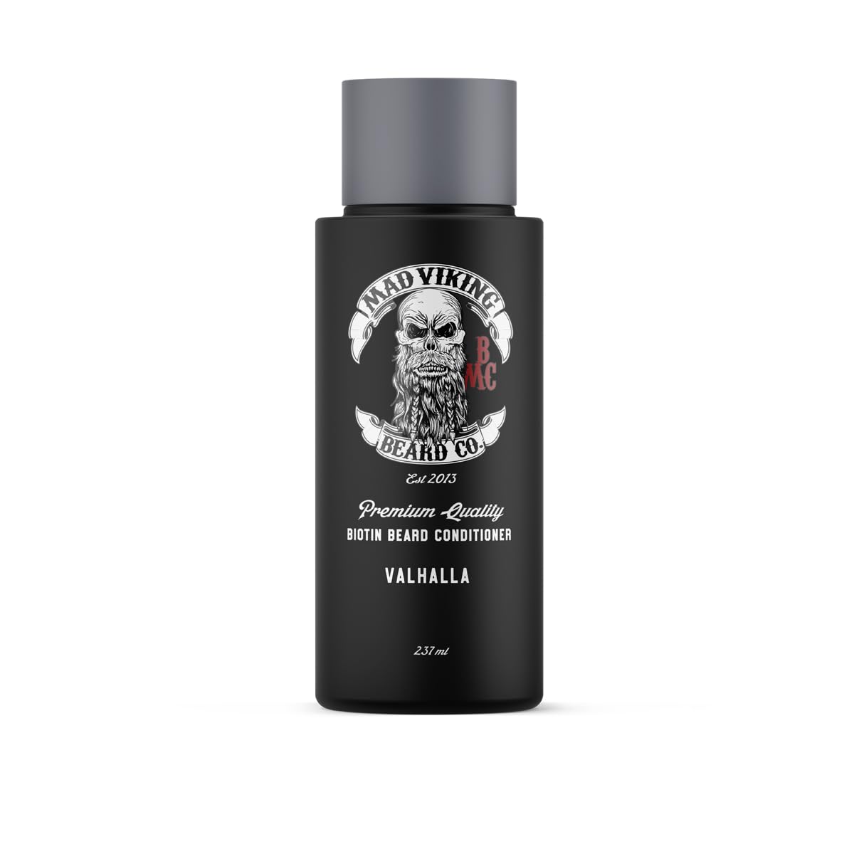 Mad Viking Valhalla Biotin Beard Conditioner – Restores, Moisturizes and Softens - Deep Conditioning and Reduced Frizz - Smooth Sandalwood & Vanilla Scent, Made in the USA - 8oz