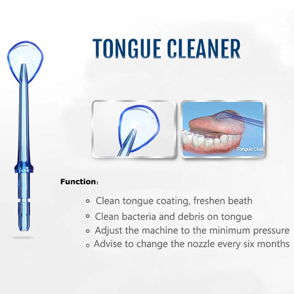 Flosser Replacement Tips Compatible with Waterpik Water Flosser Reach Flosser Refill Heads Replacement Heads, Compatible with Waterpik Oral Irrigator & Dental Flosser (Tongue Cleaner Tips)