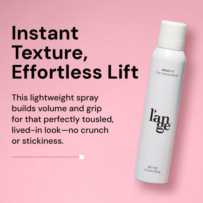 L'ANGE HAIR Move-It Super Dry Texture Spray | Absorbs Oil and Refreshes Hair | Texturizing Spray for Hair Volume | Adds Lightweight Lift and Body | Texturizing Product For Women