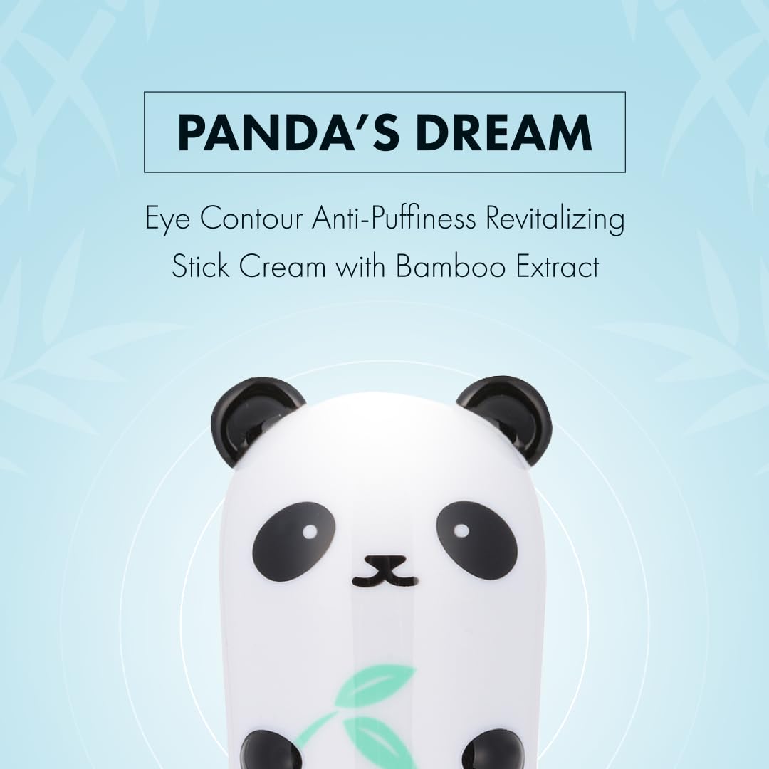 TONYMOLY Panda’s Dream So Cool Eye Stick – Cooling Hydrating Eye Cream for Puffiness & Tired Eyes with Bamboo & Glacial Water, K-Beauty Skincare
