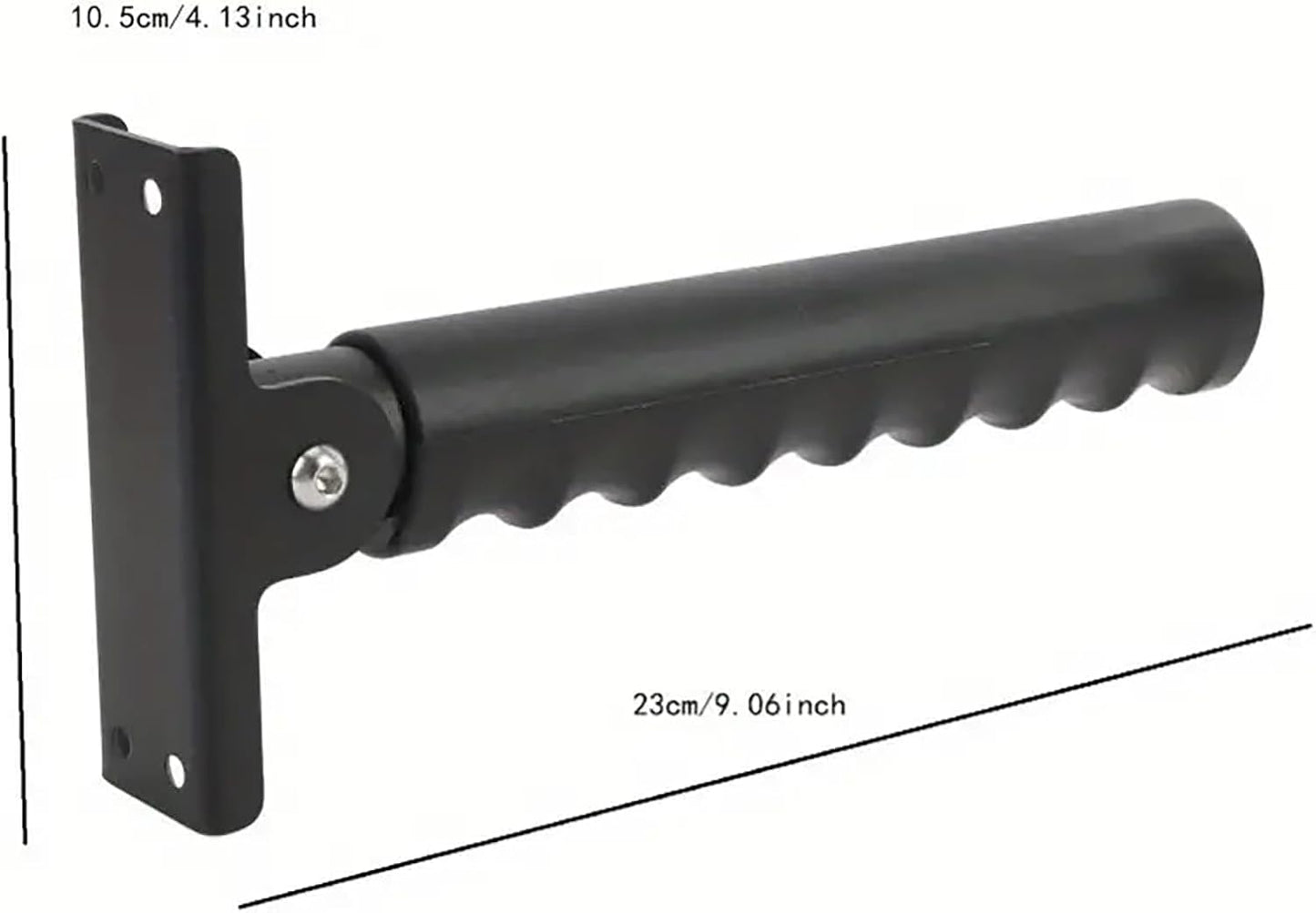 Doorway Flip Up Grab Bar - 9" Auxiliary Support Grip Handle, 300 LBS Weight Capacity Stair Assist Handrail, Anti-Slip Design for Elderly Handicap, Easy Installation Home Safety Aid