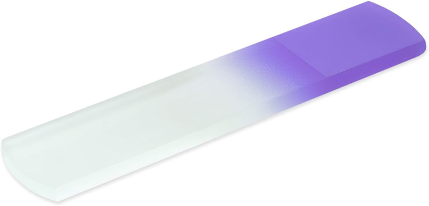 Foot File - Handmade Glass Foot File & Pedicure Rasp - Genuine Czech Tempered Glass - Corn & Dead Skin Remover - Calluses - Coarse - Hard Skin Remover - Foot Scrubber - Callus Remover for feet