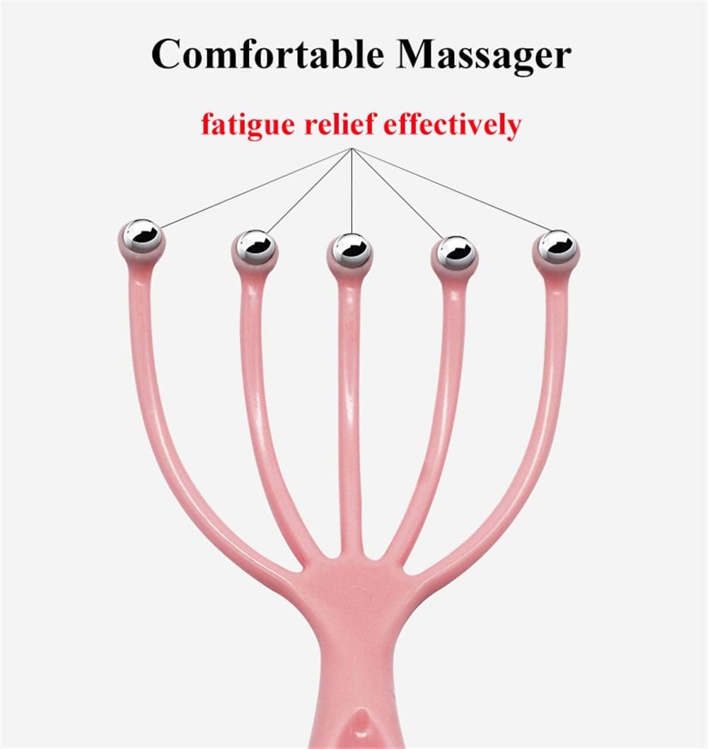 Angzhili Head Massager,Protable Hand Held SPA Scalp Massager for Stress Relax,Gentle Massage Comb Massager,Comfortable Handheld Claw Scalp Massager (Green)