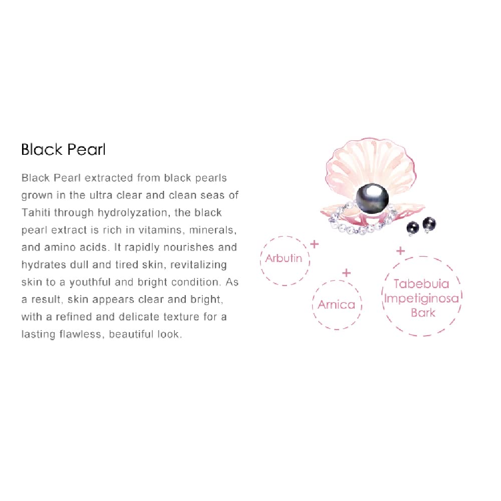 My Beauty Diary-Black Pearl Brightening Facial Mask, Intense Brightening and Ulta Hydrating, Rich Nutrition to Revitalize Dull Skin (8 Combo Pack)