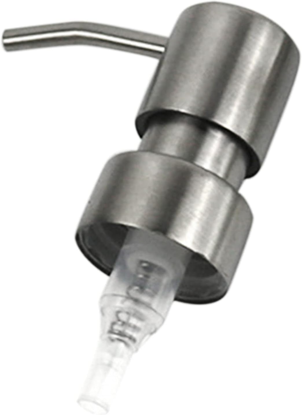 Minimalist Style Liquid Soap Dispenser for Bathroom Kitchen,Stainless Steel Liquid Hand Soap Dispenser Foam Nozzle Pump Bottle Press Head - Stainless Steel Countertop Soap Dispensers and Holders