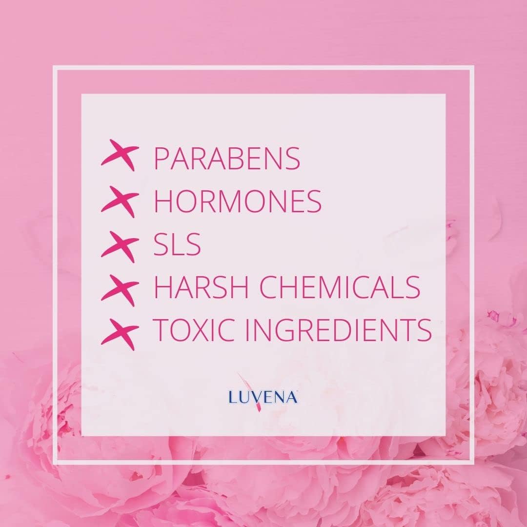 Luvena Daily Personal Feminine Rinse - Ultra Gentle Wash to Maintain Freshness & Resist Odor - pH Balanced, Paraben Free - Soothing (2 Pack, 3oz Bottles)