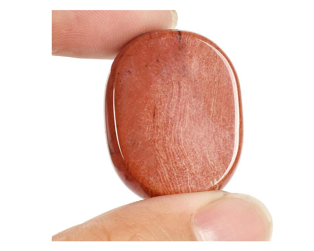 7 Pieces Natural Massage Stones Set for Professional or Home Spa, Smooth and Natural Massage Stones (Ruby Stone)