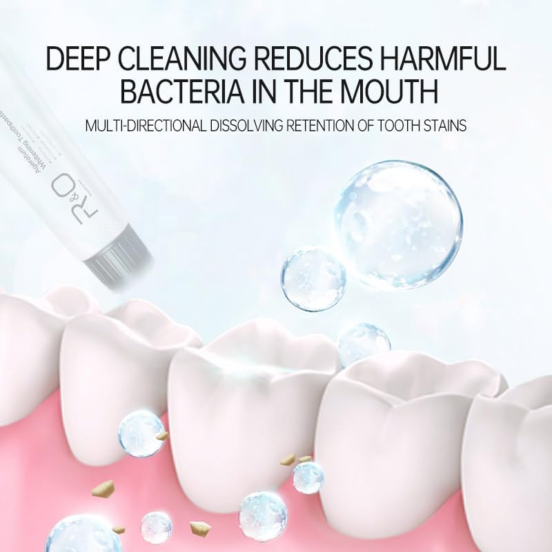 R&O Ageratum Whitening Toothpaste with Bamboo Charcoal, 3.53 oz - Removes Stubborn Stains, Great for Teeth Whitening, Reduces Plaque, Promotes Oral Health with Long - Lasting Fresh Breath (2 Tubes)