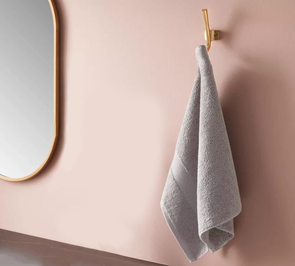 Delara 100% Organic Cotton Towels 650 GSM Plush Feather Touch Quick Dry Wash Cloth, Pack of 12 GOTS Certified, Oeko-Tex Green Certified, Organic Cotton Wash Cloth, 13"X13"