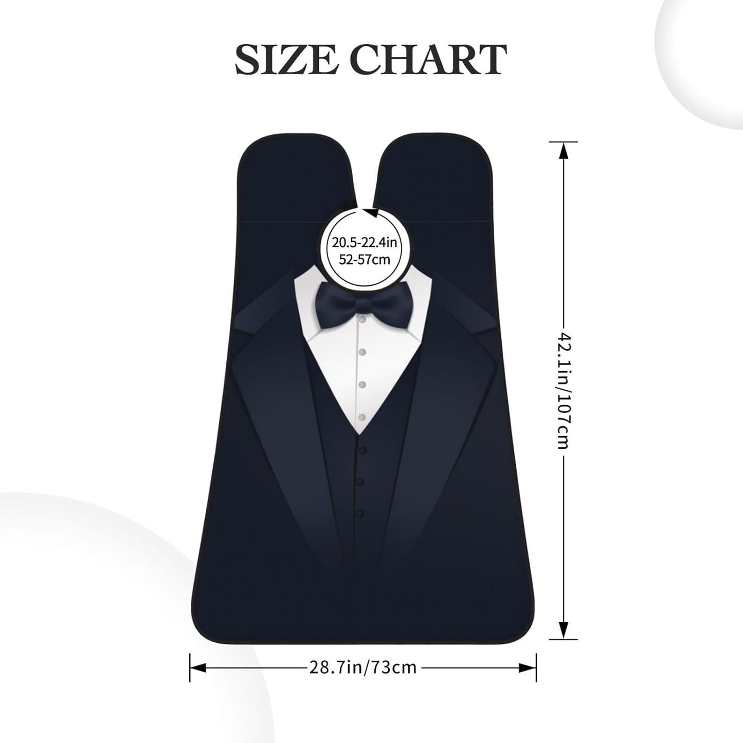 Suit Tie Beard Bib Apron, Beard Hair Catcher For Men Shaving, Waterproof With Suction Cups