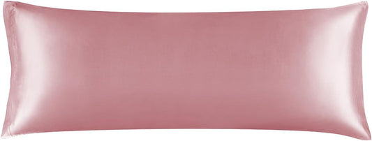 BEDELITE Satin Body Pillow Cover, Super Soft and Cooling Body Pillow Pillowcase for Hair and Skin, Breathable Silky Full Long Pillowcase Cover(20"x54", Nostalgia)