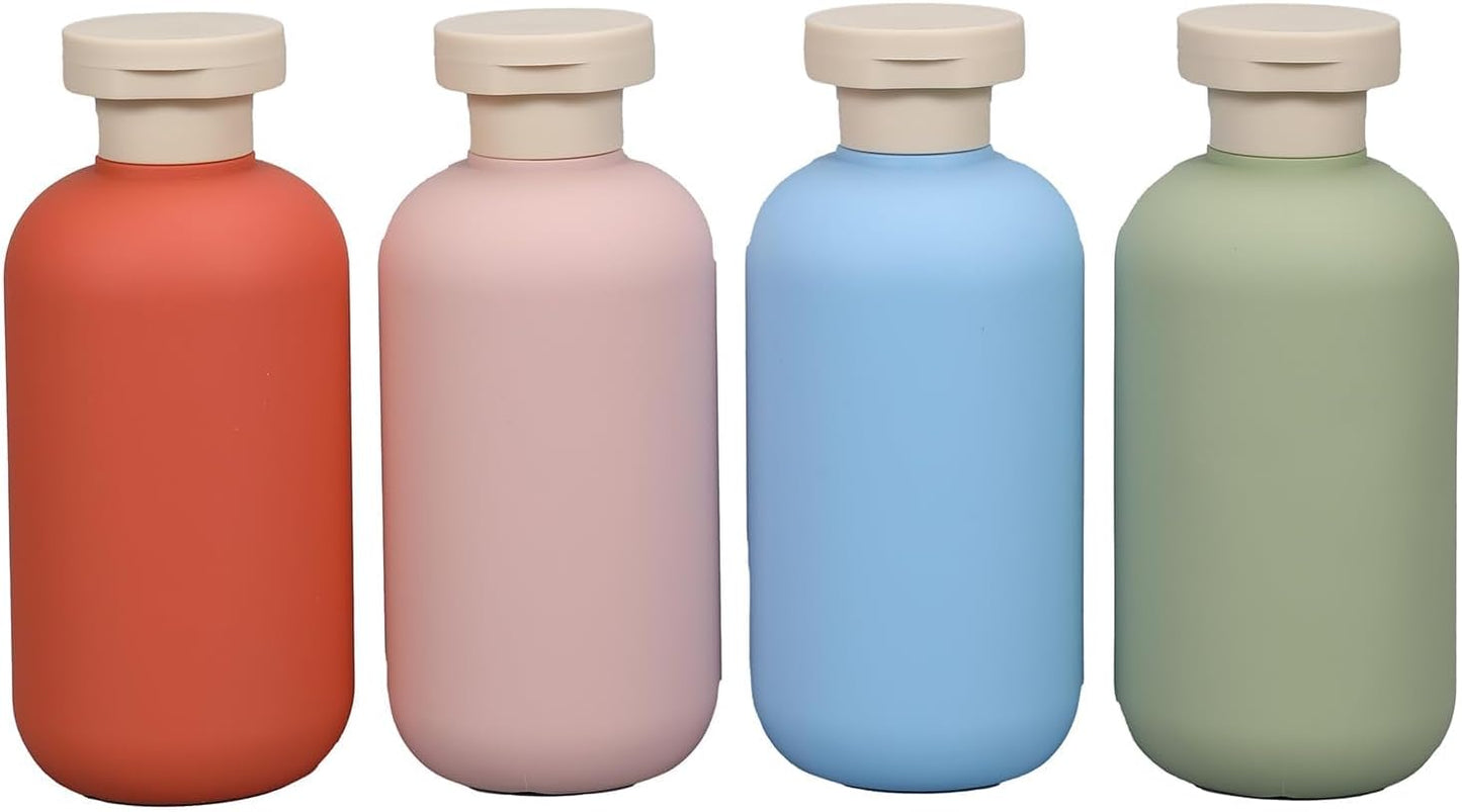 ASEVAT 6.7oz Plastic Refillable Travel Shampoo Bottles, Empty Travel Shampoo and Conditioner Bottles Reusable, Leak Proof Travel Size Shampoo Bottle, Hand Soap Dispenser for Vacation, Gym, Lotion